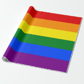 Umhüllungspapier für Regenbogenfahnen - Große Stre Geschenkpapier (Ungerollt)
