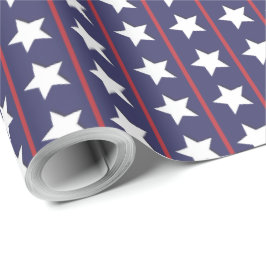 Umhüllungspapier für rote, blaue und weiße US Flag Geschenkpapier