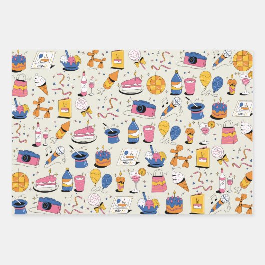 Umhüllungspapier Geschenkpapier Set (Vorderseite 3)