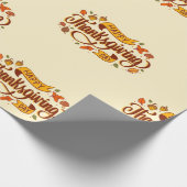 Umhüllungspapier - Glücklicher Erntedanktag Geschenkpapier (Ecke)
