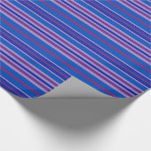 Umhüllungspapier: Mauve, Lila, Blau, Marinestreife Geschenkpapier (Ecke)