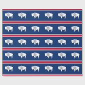 Umhüllungspapier mit der Flagge des Wyoming Geschenkpapier (Flach)