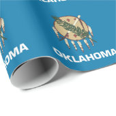 Umhüllungspapier mit der Flagge von Oklahoma Geschenkpapier (Rolleneckpunkt)