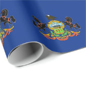 Umhüllungspapier mit Flagge Pennsylvaniens Geschenkpapier (Rolleneckpunkt)