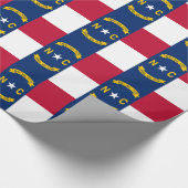 Umhüllungspapier mit Flagge von North Carolina Geschenkpapier (Ecke)