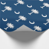 Umhüllungspapier mit Flagge von South Carolina Geschenkpapier (Ecke)