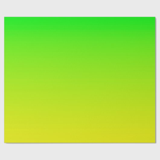 Umhüllungspapier mit grünem und gelbem Neongradien Geschenkpapier (Flach)