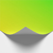 Umhüllungspapier mit grünem und gelbem Neongradien Geschenkpapier (Ecke)