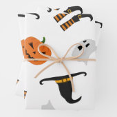 Umhüllungspapier mit Halloween-Muster Geschenkpapier Set (Beispiel)