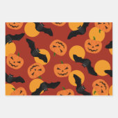 Umhüllungspapier mit Halloween-Muster Geschenkpapier Set (Vorderseite 2)