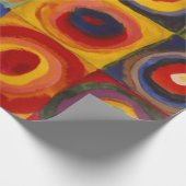 Umhüllungspapier mit Kandinskys Quadraten und Krei Geschenkpapier (Ecke)