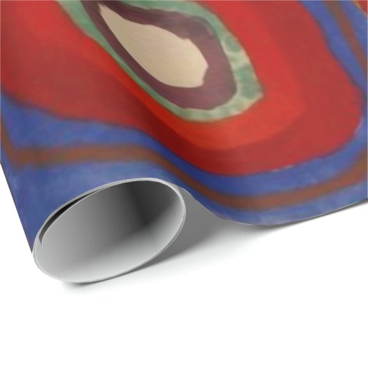 Umhüllungspapier mit Kandinskys Quadraten und Krei Geschenkpapier (Rolleneckpunkt)