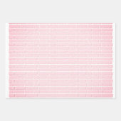 Umhüllungspapier mit rosa Ziegelwand Geschenkpapier Set (Vorderseite 2)