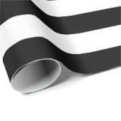 Umhüllungspapier mit schwarz-weißen Streifen Geschenkpapier (Rolleneckpunkt)