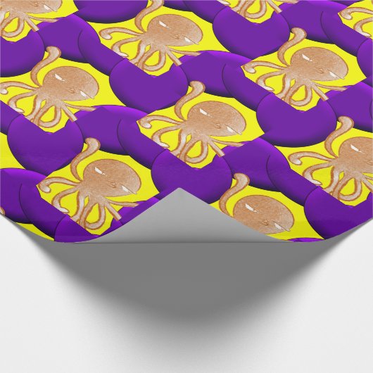 Umhüllungspapier Octopus Geschenkpapier (Ecke)