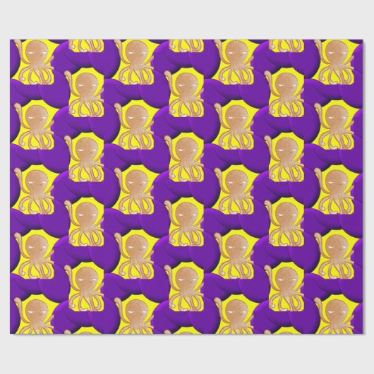 Umhüllungspapier Octopus Geschenkpapier (Flach)