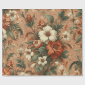 Umhüllungspapier - Orange, Creme, Moss Green Geschenkpapier (Flach)