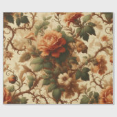 Umhüllungspapier - Orange, Creme, Moss Green Geschenkpapier (Flach)