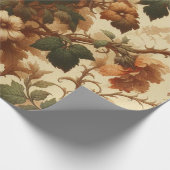 Umhüllungspapier - Orange, Creme, Moss Green Geschenkpapier (Ecke)