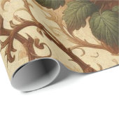 Umhüllungspapier - Orange, Creme, Moss Green Geschenkpapier (Rolleneckpunkt)