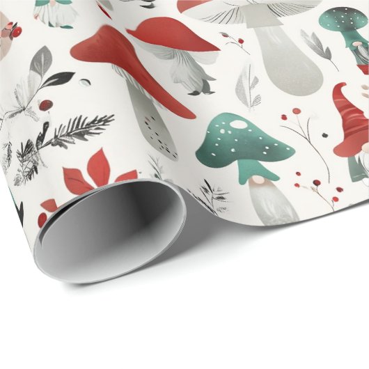 Umhüllungspapier, Pilzpackpapier, Geschenkpackpapi Geschenkpapier (Rolleneckpunkt)