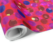 Umhüllungspapier Polka Dot Sparkley Jewels Geschenkpapier (Rolleneckpunkt)
