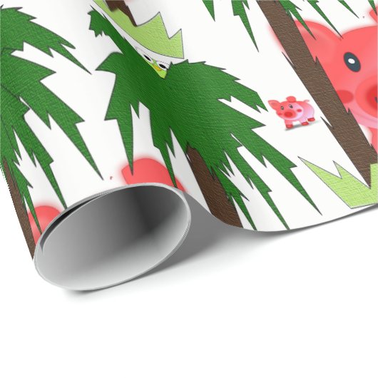 Umhüllungspapier Schweine Geschenkpapier (Rolleneckpunkt)