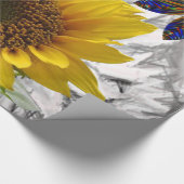 Umhüllungspapier Sonnenblumen Geschenkpapier (Ecke)