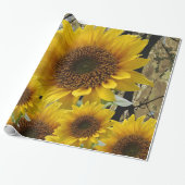 Umhüllungspapier Sonnenblumen Geschenkpapier (Ungerollt)