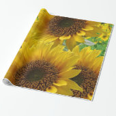 Umhüllungspapier Sonnenblumen Geschenkpapier (Ungerollt)
