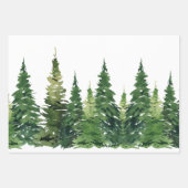 Umhüllungspapierblätter - Aquarellwald Geschenkpapier Set (Vorderseite 2)