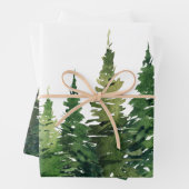 Umhüllungspapierblätter - Aquarellwald Geschenkpapier Set (Beispiel)