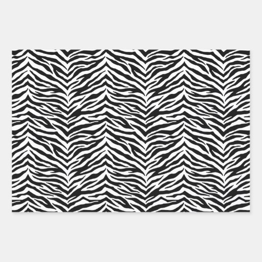 Umhüllungspapierblätter aus Zebra Geschenkpapier Set (Vorderseite 3)