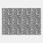 Umhüllungspapierblätter mit Zebra Print Geschenkpapier Set (Vorderseite 2)