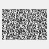 Umhüllungspapierblätter mit Zebra Print Geschenkpapier Set (Vorderseite)