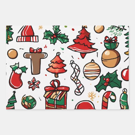 Umhüllungspapiere Geschenkpapier Set (Vorderseite 3)