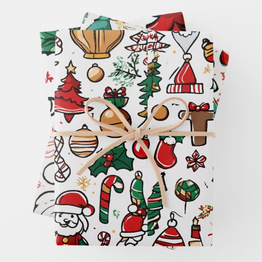 Umhüllungspapiere Geschenkpapier Set (Beispiel)