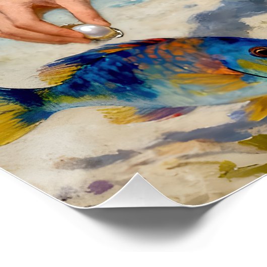 "Umi Blossom" - Ein Ozeanportrait Poster (Ecke)