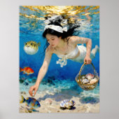 "Umi Blossom" - Ein Ozeanportrait Poster (Vorne)