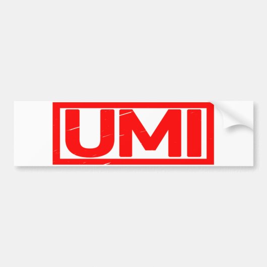 Umi Briefmarke Autoaufkleber (Vorne)