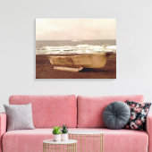 Umiak, Walrus Skin Whalers Boat Pt. Barrow Alaska Leinwanddruck (Insitu (Wohnzimmer))