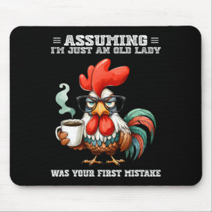 Uming Ich bin nur eine alte Dame war Ihr erster Fe Mousepad