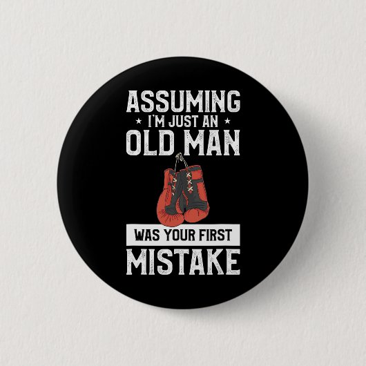 Umings ich bin nur ein alter Mann war dein erster Button (Vorderseite)