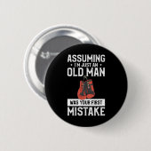 Umings ich bin nur ein alter Mann war dein erster Button (Vorne & Hinten)