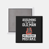 Umings ich bin nur ein alter Mann war dein erster Magnet (Vorderseite/Rückseite)