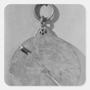 Umkehr eines maurischen Astrolabes, aus Cordoba Quadratischer Aufkleber