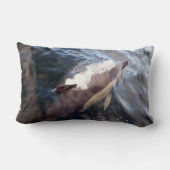 Umkehrbare gemeinsame Dolphin-Oberfläche Lendenkissen (Rückseite)