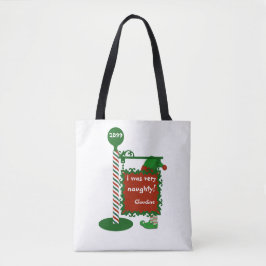 Umkehrbare Naughty in Nice All Over Print Tote Bag Tasche