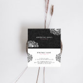 Umkehrbare Schwarz-Weiß-Damaskus Visitenkarte