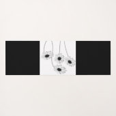 Umkehrbare Schwarz-Weiß-Gänse und Ihr Name Yogamatte (Rückseite (Horizontal))